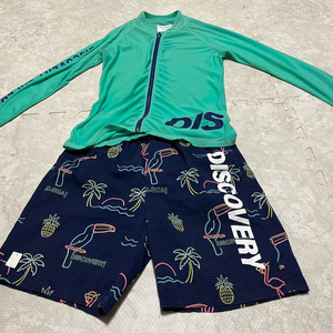 디스커버리 키즈 래시가드 팬츠 세트 140 이미지