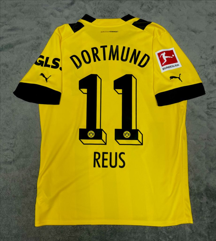 22/23 도르트문트 홈 유니폼 마르코 로이스 풀마킹--1