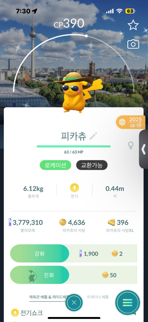 포켓몬고 로케배경 코튬 판매합니다. 이미지