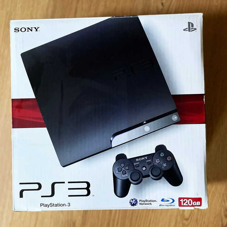 PS3 120GB 본체와 컨트롤러 2개가 포함된 세트입니다--3