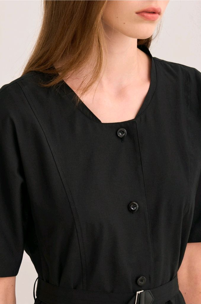 (새상품 역시즌) sjsj 원피스 system 듀엘 오즈세컨 레니본 보브 지컷 샤틴 잇미샤 이미지