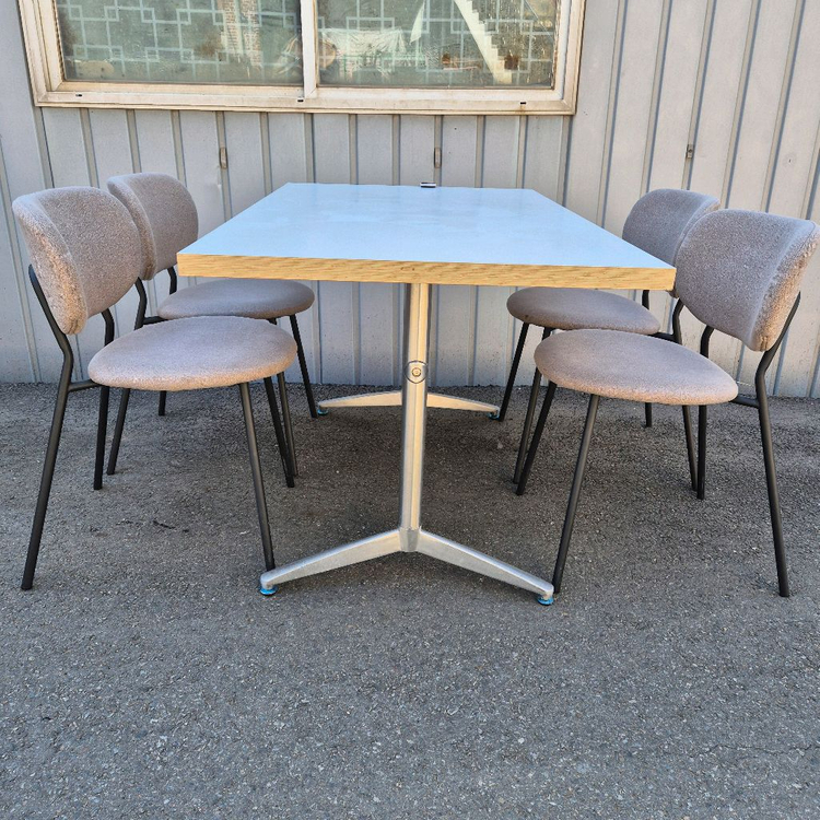 4인용테이블의자세트 1350사이즈 이미지