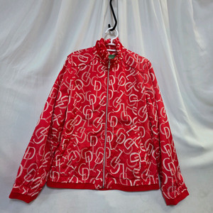 크로커다일 여성 레드 패턴 집업 자켓100