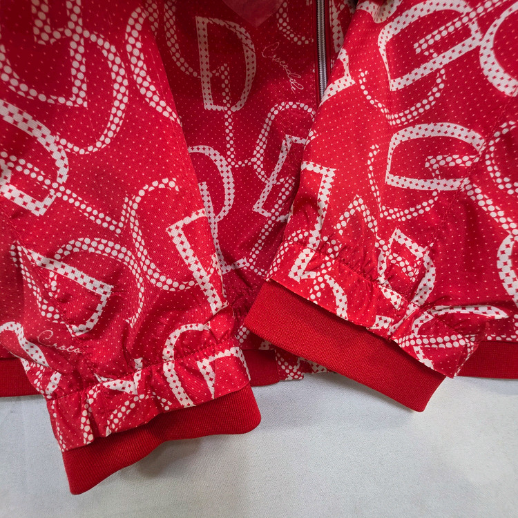 크로커다일 여성 레드 패턴 집업 자켓100--3