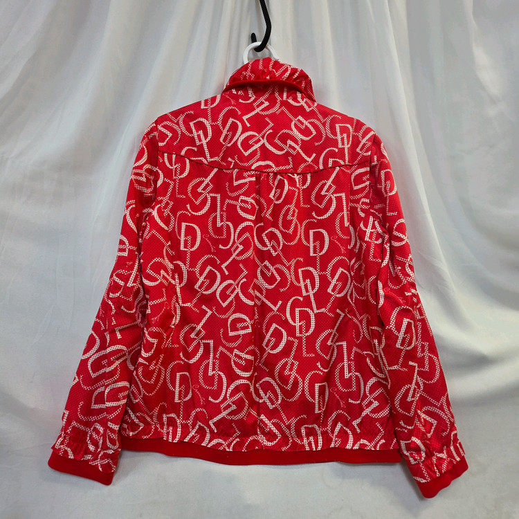 크로커다일 여성 레드 패턴 집업 자켓100--4