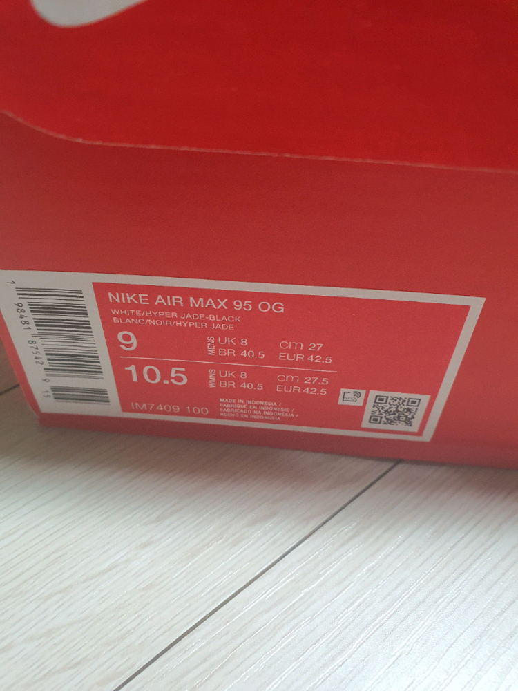 나이키 에어맥스 95 og 화이트 앤 블랙 270--2