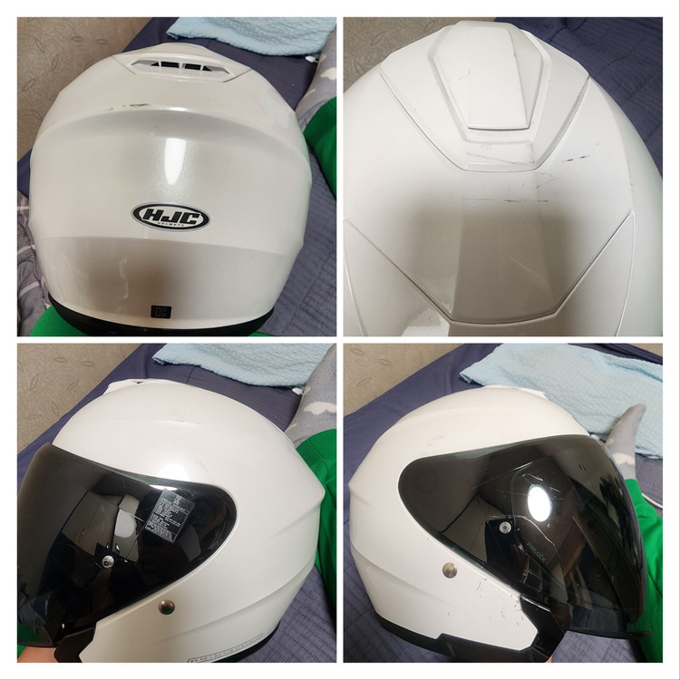 5번 착용한 HJC I30 화이트 오픈페이스 헬멧XL(스쿠터 헬멧, 오토바이 헬멧, 오픈페이스) 판매합니다. 이미지