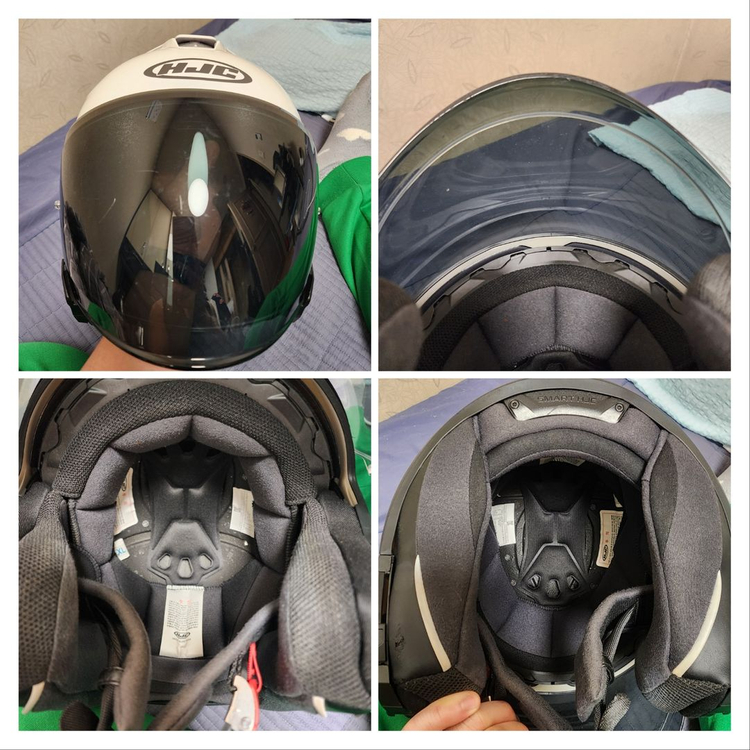 5번 착용한 HJC I30 화이트 오픈페이스 헬멧XL(스쿠터 헬멧, 오토바이 헬멧, 오픈페이스) 판매합니다. 이미지