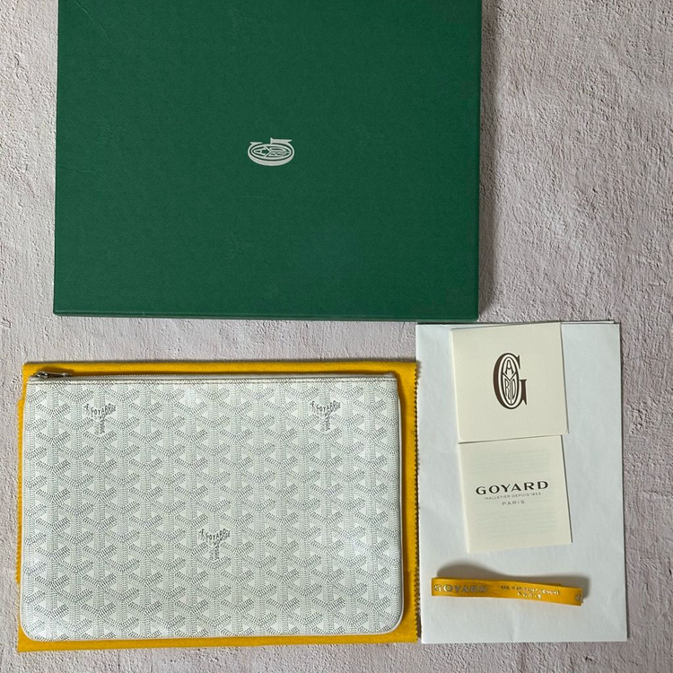 [MM] 고야드 세나 클러치 스페셜화이트--6