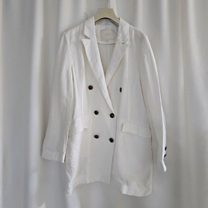 마쥬 화이트 더블 자켓