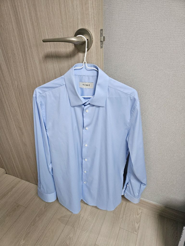 타임옴므 드레스셔츠 스카이블루 100-105사이즈(41) 이미지