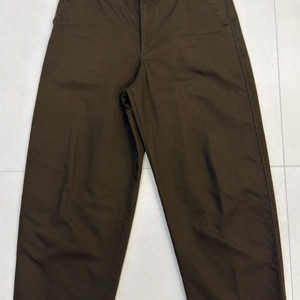 재팬 유니클로 와이드 핏 치노 팬츠 / 다크브라운 / 82