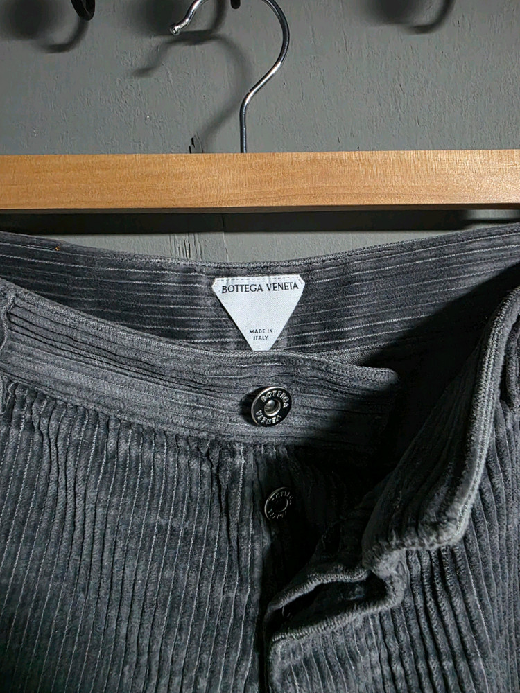 보테가베네타 코튼 코듀로이 트라우저 팬츠 바지 하의 썬더 색상 50사이즈 국내 32 정도--5