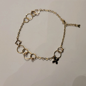 여성)14K 펜던트 체인 발찌 이미지