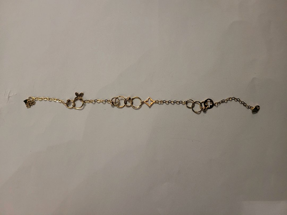 여성)14K 펜던트 체인 발찌 이미지