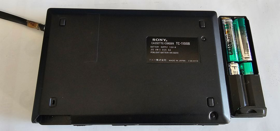 SONY TC-1100B 빈티지 워크맨 작동품--5