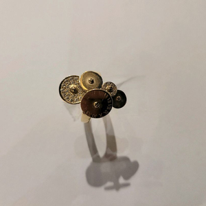 여성)14k 원형5p펜던트 링반지 이미지