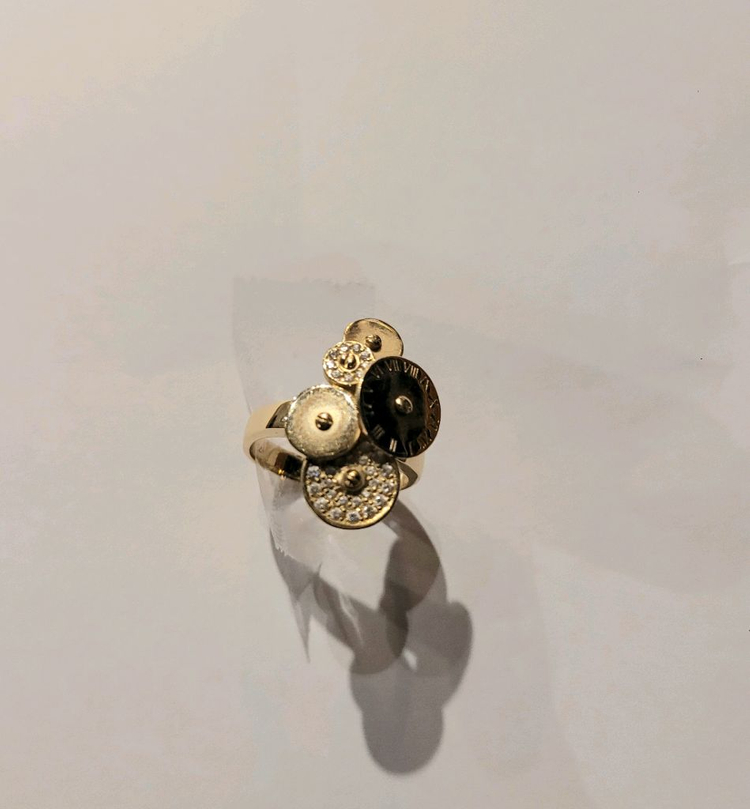 여성)14k 원형5p펜던트 링반지 이미지