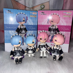 택포 일괄 리제로 렘 람 넨도 넨드로이드 넨도 돌 피규어 굿스마일 큐포쉬 리제로 고전 미소녀 이미지