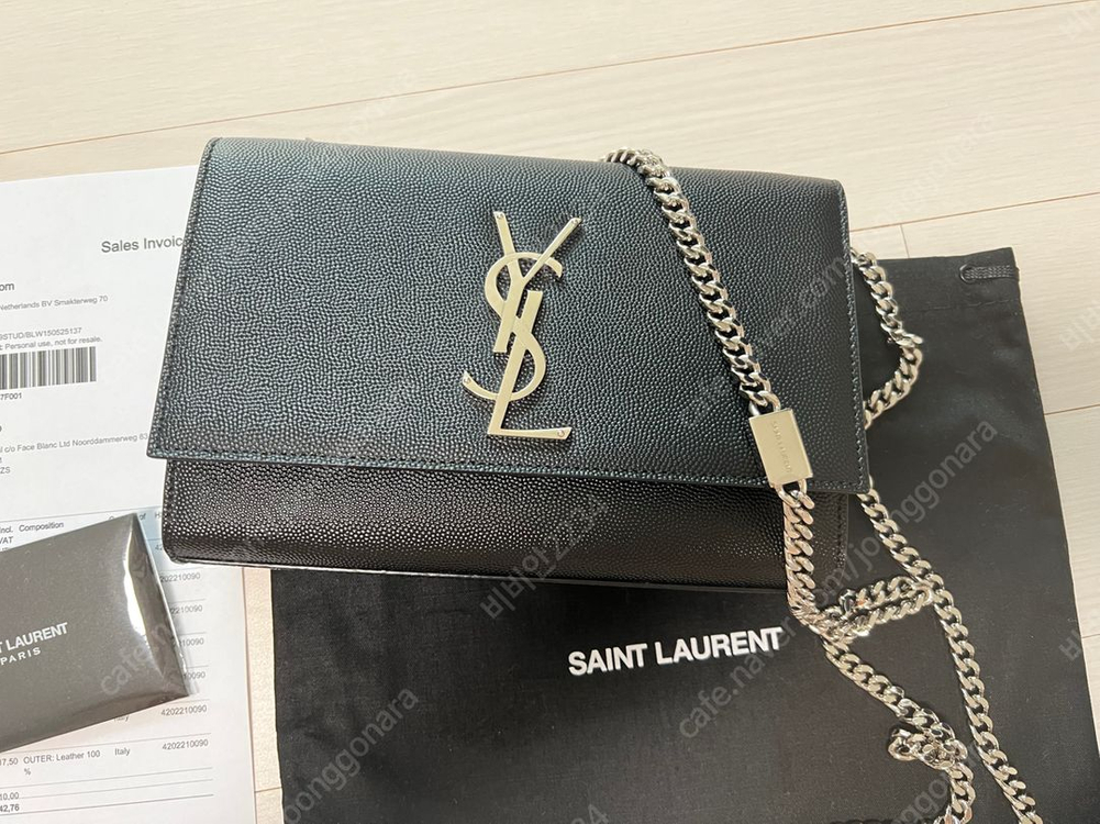 정품 생로랑 케이트스몰 블랙은장 크로스백 숄더백 새상품 이미지