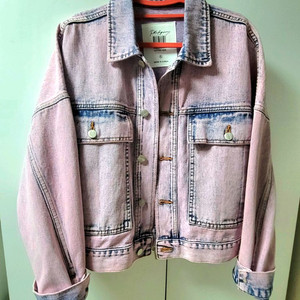 (새제품) 무신사 필로그램 워싱 데님자켓 핑크 5566