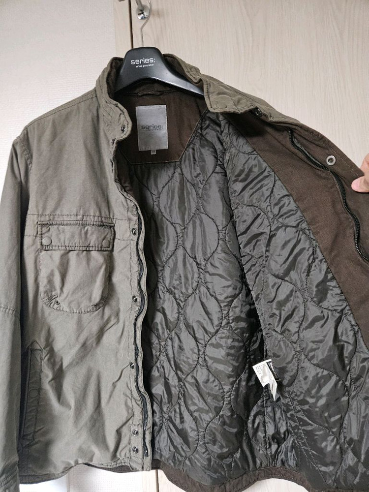 시리즈 가먼트다잉 면패딩 점퍼 110 사이즈--1