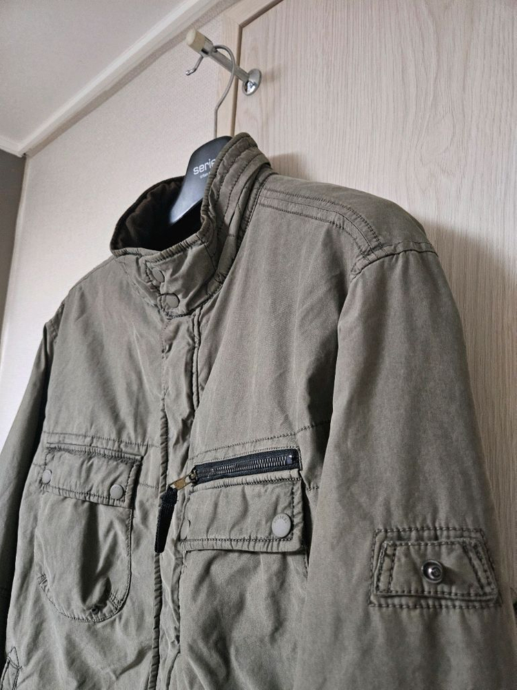 시리즈 가먼트다잉 면패딩 점퍼 110 사이즈--5