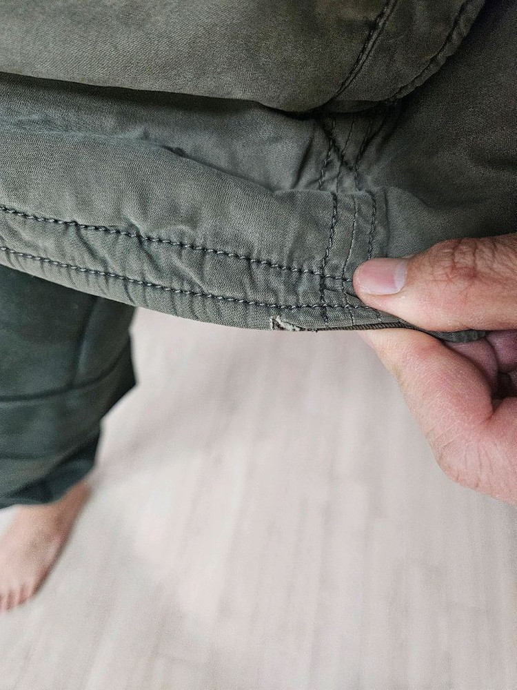 시리즈 가먼트다잉 면패딩 점퍼 110 사이즈--7