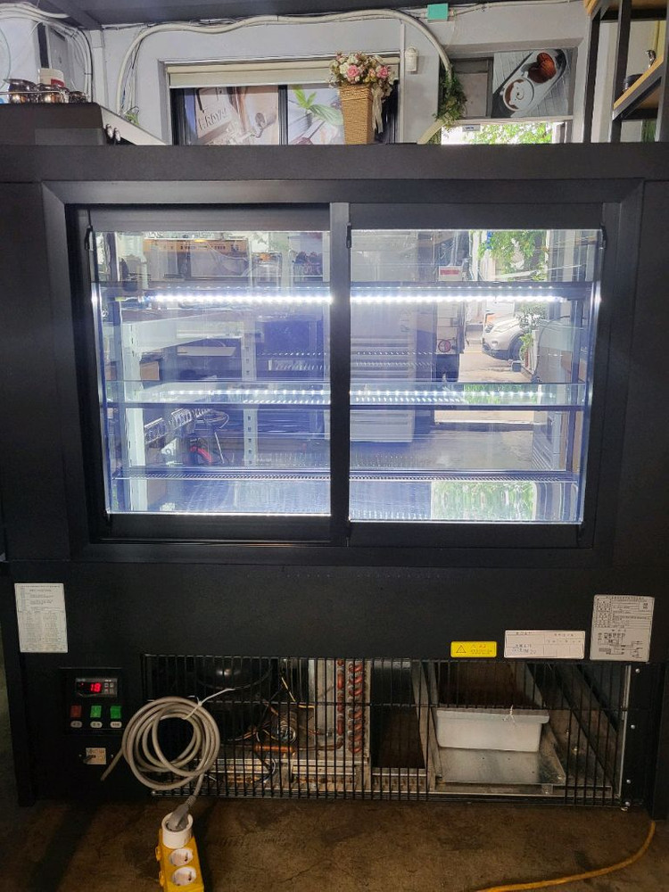 우성제과쇼케이스 1200사이즈 사이즈 가로*세로*높이1200*650*1200 카페제과3단쇼케이스--1