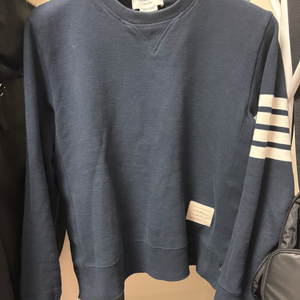 [풀구성/정품] 톰브라운 네이비 맨투맨 4사