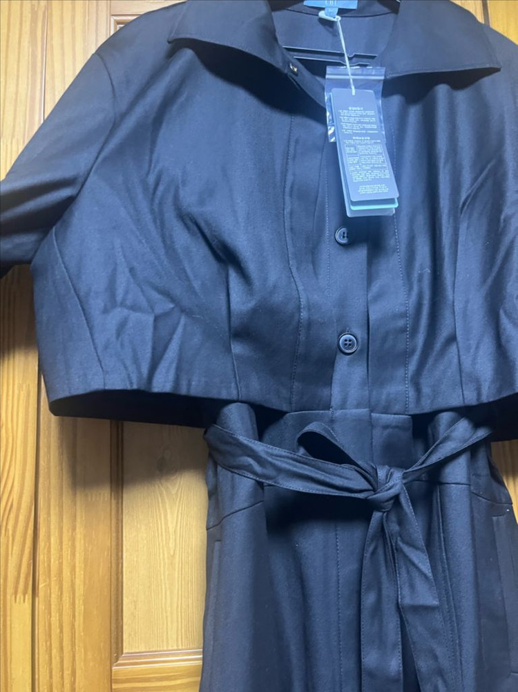 LBL 블랙 여성 트렌치 코트 원피스(새상품) 이미지