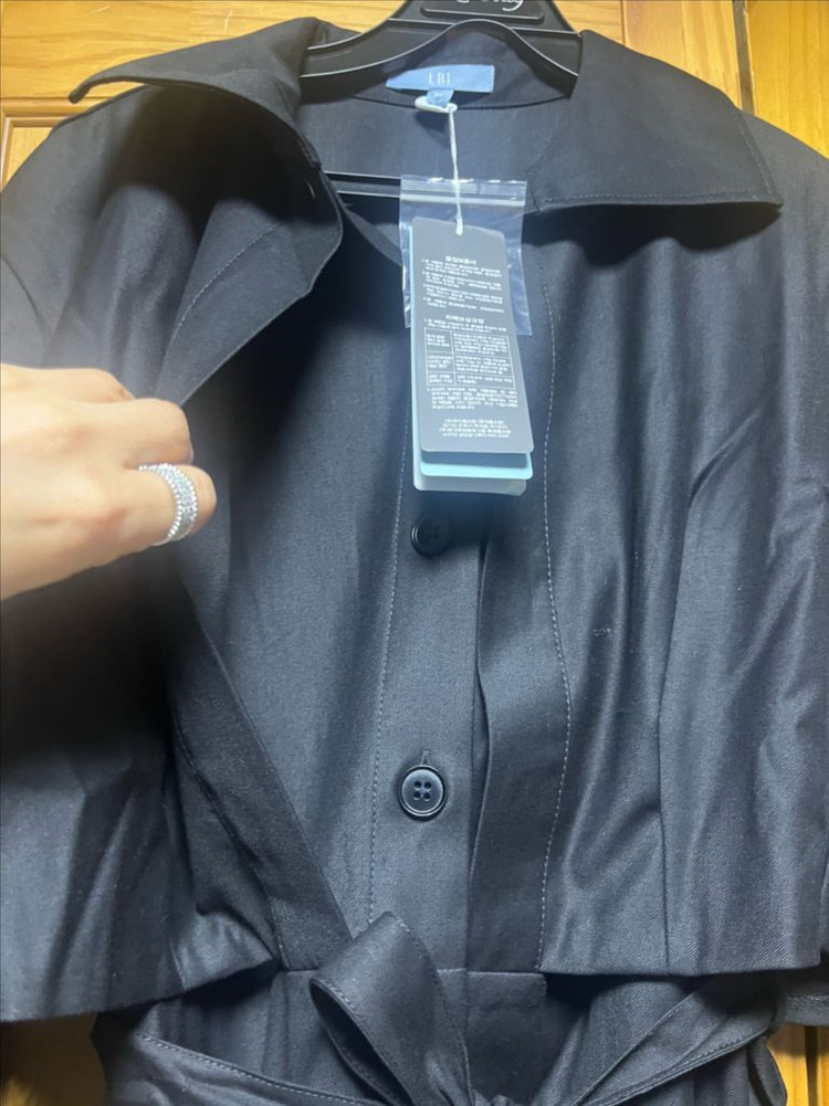 LBL 블랙 여성 트렌치 코트 원피스(새상품) 이미지