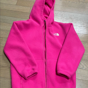 노스페이스 키즈 핑크 후리스 후드집업 150 이미지
