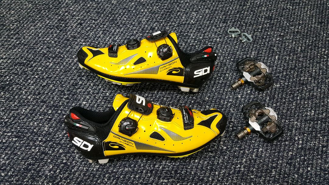 SIDI 시디 카본 MTB 클릿슈즈/시마노 XTR 클릿페달--1