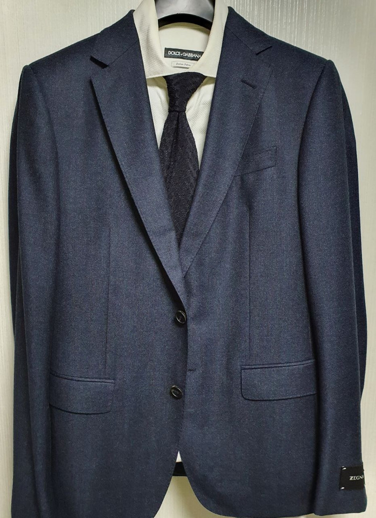 지제냐 애쉬그레이 남성 정장 테일러 수트 zegna 이미지