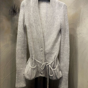 바네사브루노 벨티드 그물 가디건 55~날씬 66