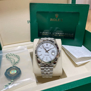 롤렉스 126334 데이저스트 41 흰판 바 인덱스 스틸