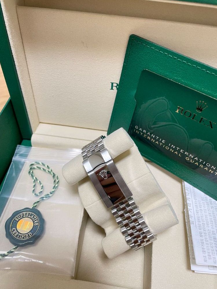 롤렉스 126334 데이저스트 41 흰판 바 인덱스 스틸--3