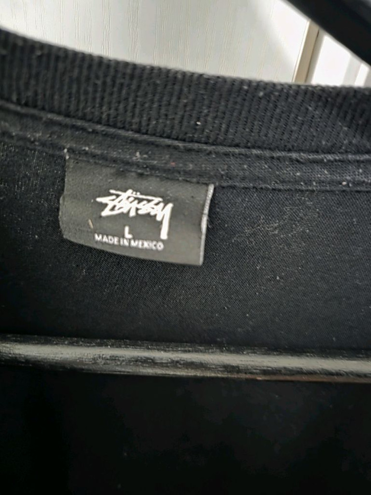 [L] 스투시 STUSSY 블랙 반팔 티셔츠 이미지