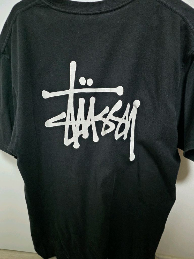 [L] 스투시 STUSSY 블랙 반팔 티셔츠 이미지