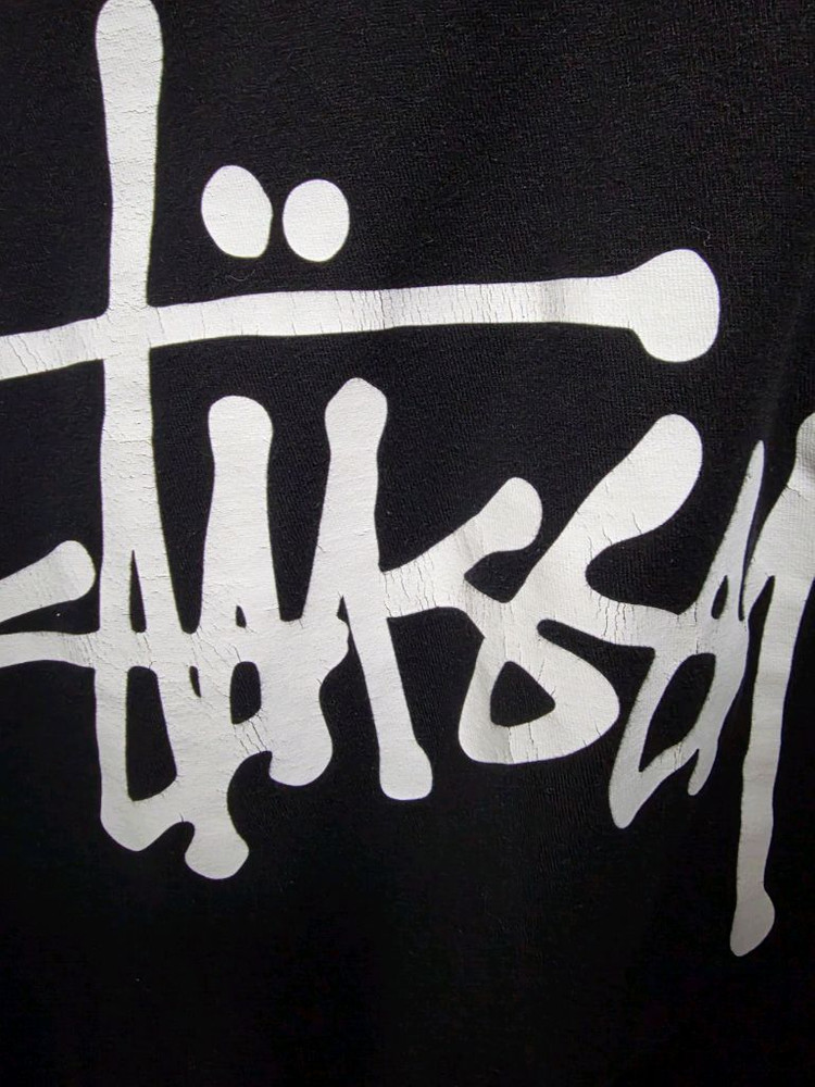 [L] 스투시 STUSSY 블랙 반팔 티셔츠 이미지