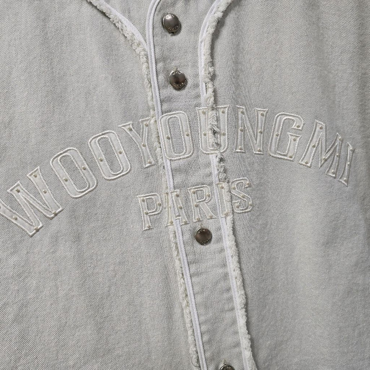 25ss 우영미 코듀로이 베이스볼 로고 반팔 셔츠 50사이즈 105 판매 이미지