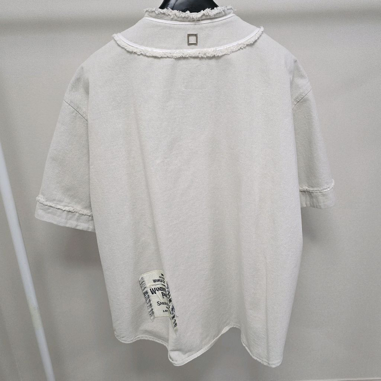 25ss 우영미 코듀로이 베이스볼 로고 반팔 셔츠 50사이즈 105 판매 이미지