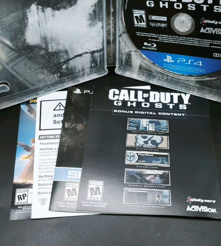플스4, PS4 북미 콜오브듀티 고스트 한정판 박스세트 이미지