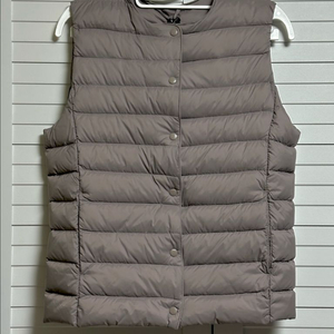 #새상품 : 오리털 패딩 조끼 덕다운 충전재 코코아 브라운