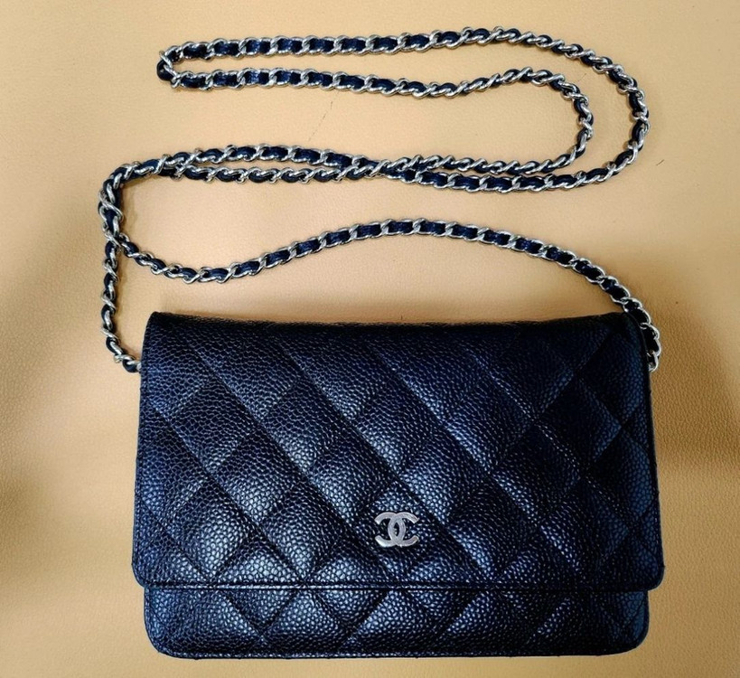 샤넬 WOC 캐비어 은장 체인백 풀박스 이미지