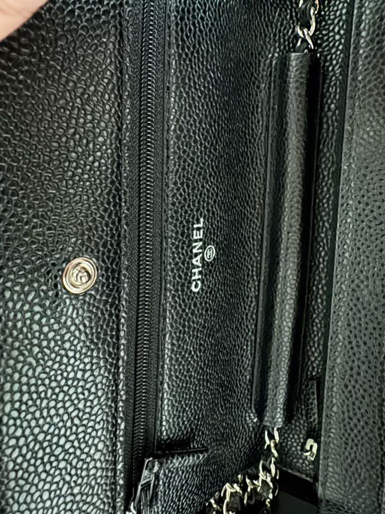 샤넬 WOC 캐비어 은장 체인백 풀박스 이미지