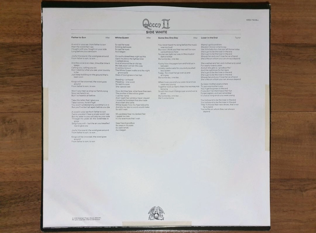 QUEEN II 1974년 미국초반 LP 이미지