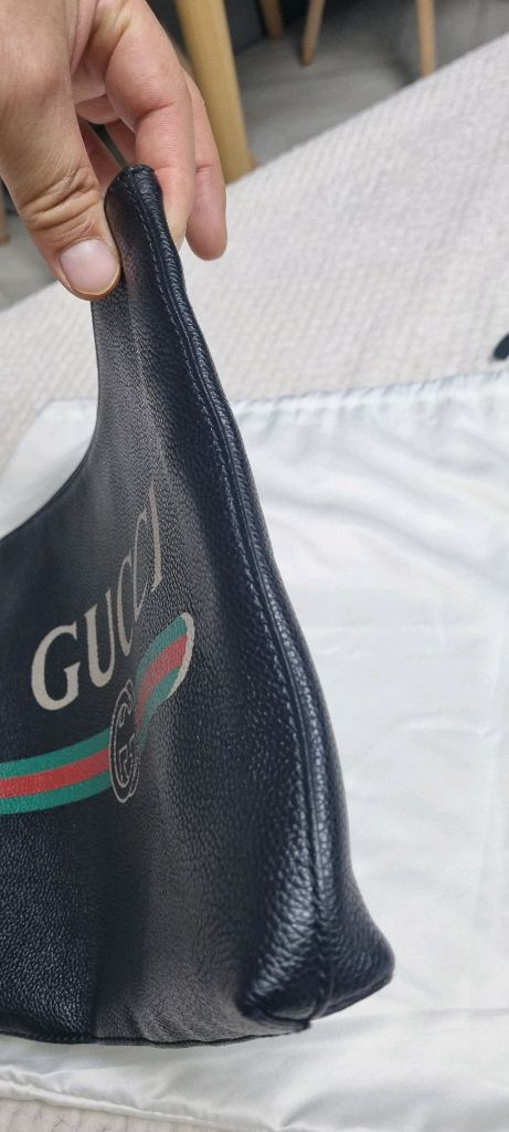 <상태 굿> 신형 구찌 띠로고 클러치--3