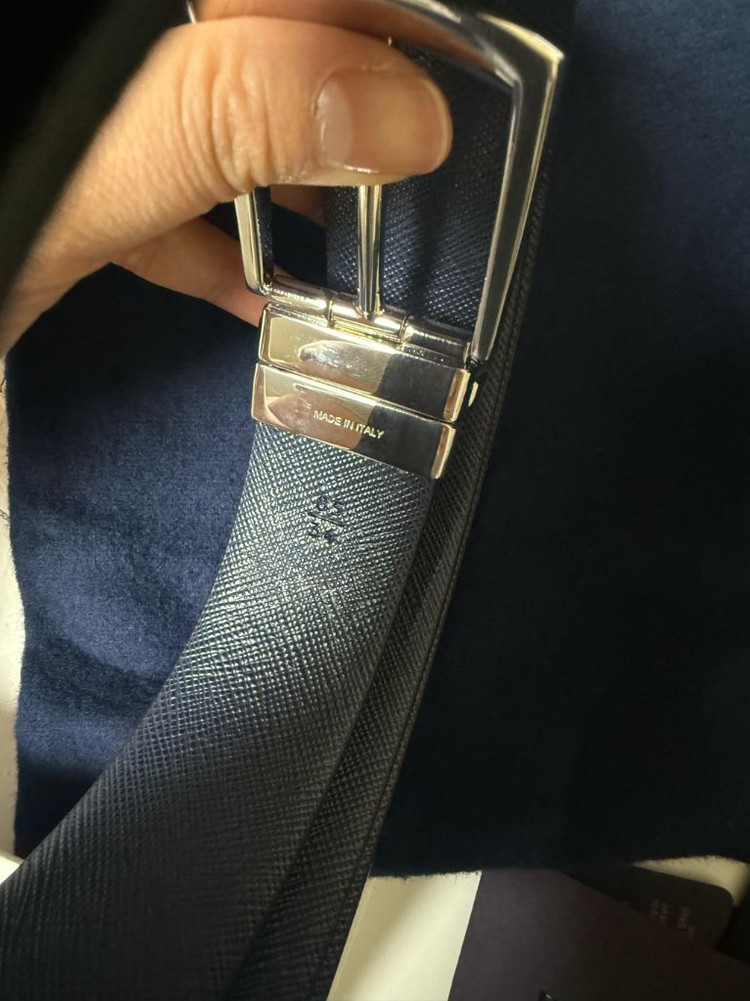 프라다 리버서블 사파아노 가죽 벨트 이미지